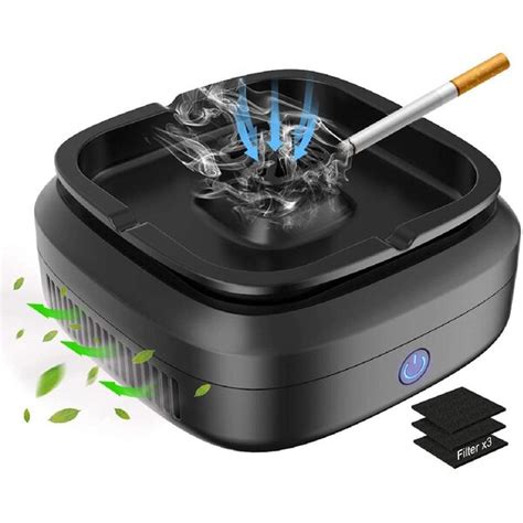 Genaositun Multifunctional Smokeless Ashtray For Cigarettes Smoker USB