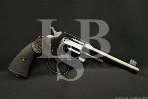 Colt British Empire New Service 455 Eley Double Action Revolver 1914