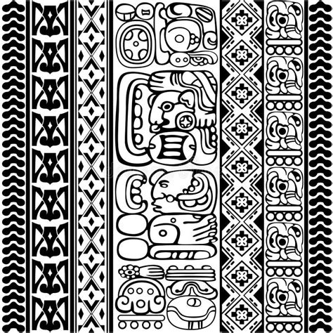 Mayan Glyphs Stock Illustration Illustration Of Tribal 65497820