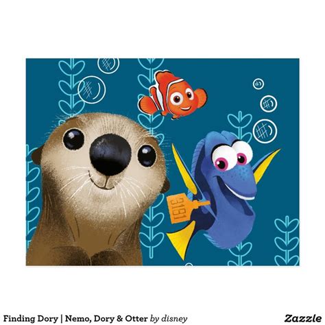 Finding Dory Nemo Dory And Otter Postcard