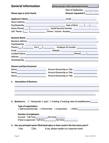 12 Business Loan Application Form Templates Pdf