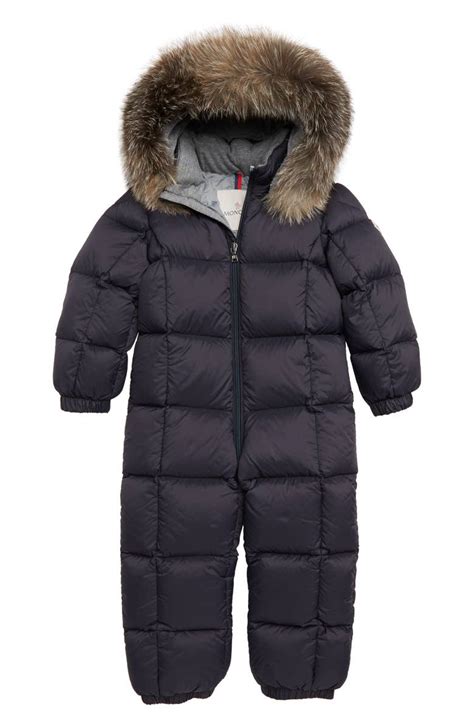 Moncler Jean Down Snowsuit With Genuine Fox Fur Trim Toddler Nordstrom