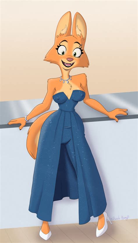 Suggestive Artist Dazzlekong Diane Foxington The Bad Guys Canine Fox Mammal