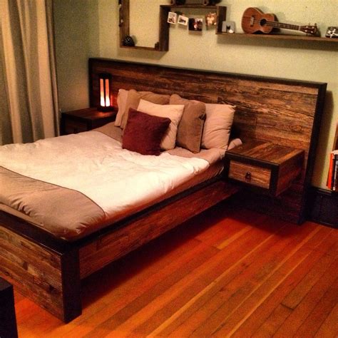 Reclaimed Farm Wood Bed Frame Diy Bed Frame Diy Bed Wood Bed Frame Diy