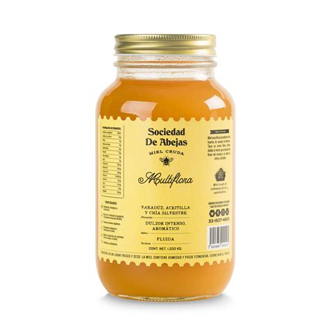 Miel Multiflora 1200g Sociedad De Abejas