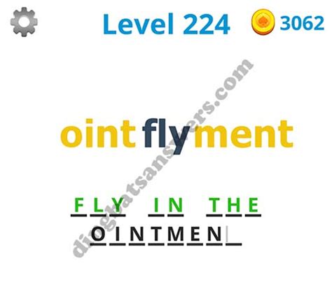 Dingbats puzzles are a form of rebus also knowns as whatzits. Dingbats Level 224 Answers - DingbatsAnswers.com