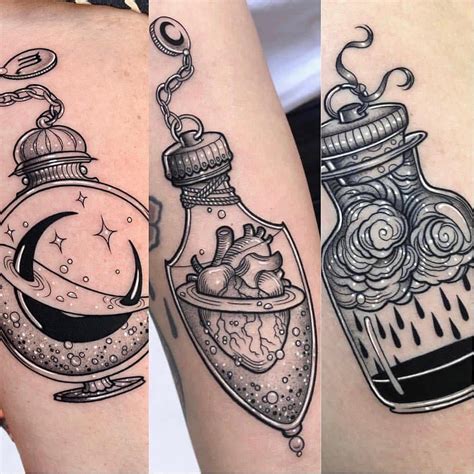 25 Astonishing Love Potion Bottle Tattoo Image Ideas