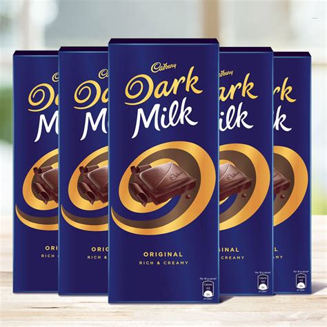 Five Bar Set Of Cadbury Dark Milk Chocolate