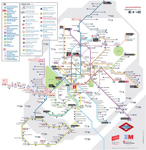 Plan Et Carte Du Métro De Madrid Stations Et Lignes