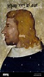 Portrait of John II, King of France, School of Paris, oil on wood ...