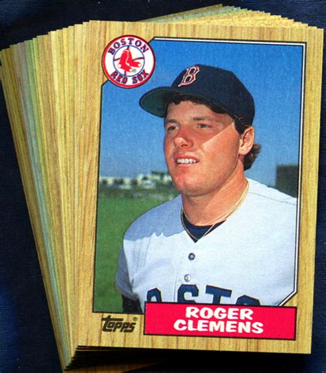 1987 Topps Boston Red Sox Baseball Card Team Set