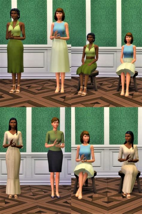 Casual Female Audience Deco Sims 4 Ladies 3 Different Versions Like