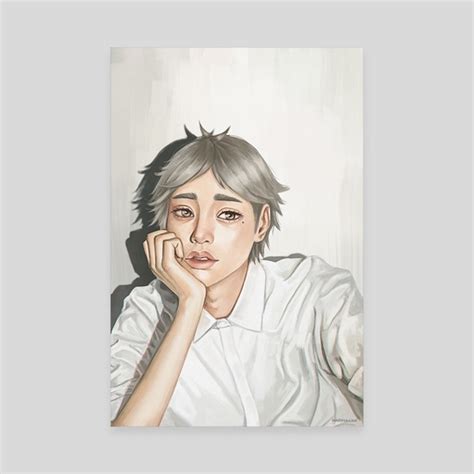 Sugawara Realistic Portrait An Art Canvas By Marina Umi Inprnt