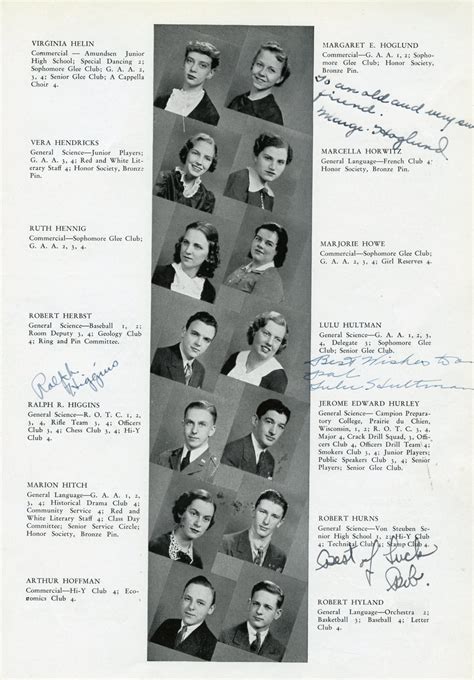 1937 Chicago Lake View High School Yearbook Page 187