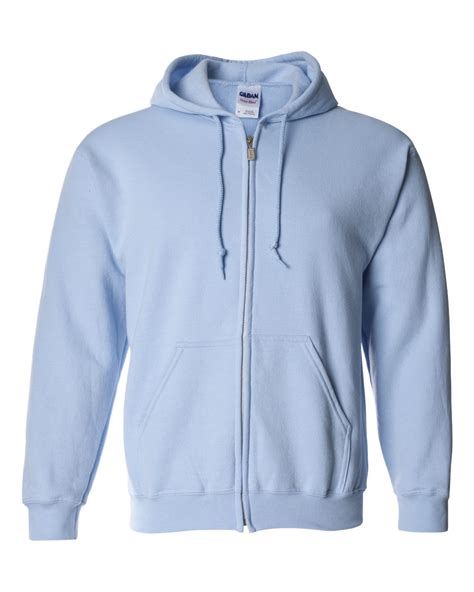 Gildan Heavy Blend Full Zip Hooded Sweatshirt 18600 Ebay