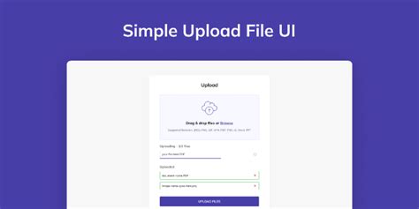 Simple Upload File Ui Figma