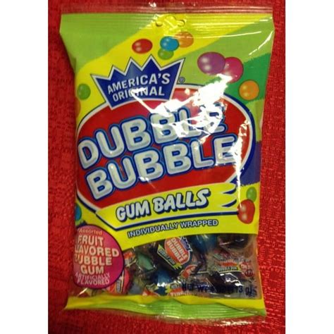 Americas Original Double Dubble Bubble Gum Balls Individually Wrap