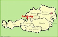 Salzburg location on the Austria Map