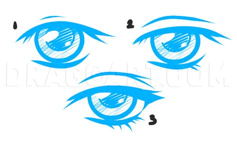 How To Draw Anime Eyes For Beginners Step By Step Drawing Guide By