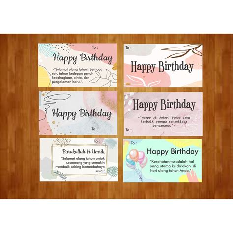 Jual Kartu Ucapan Selamat Ulang Tahun Happy Birthday Greeting Card