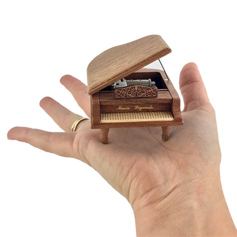 Grand Piano Mini Music Box A Charming Solid Wood T For Music Lovers