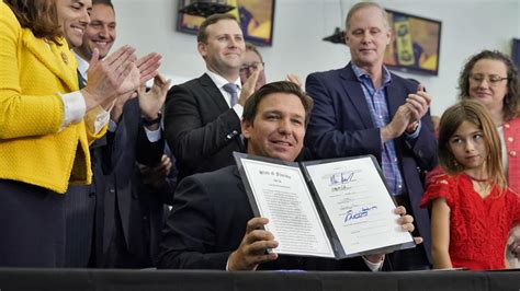 Florida Gov Desantis Signs Sweeping Legislation