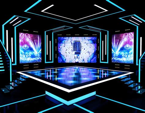 Howa And Heya Tv Set Stage On Behance Stage Lighting Design Stage
