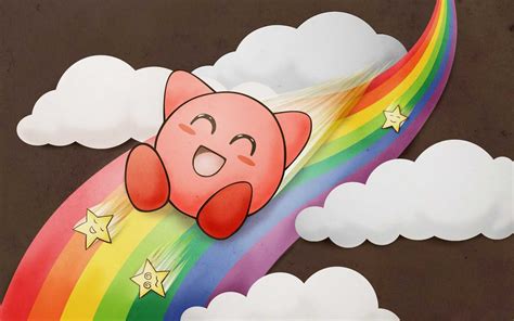 Kirby Rainbow Wallpaper Discover More Games Kirby Wallpaper
