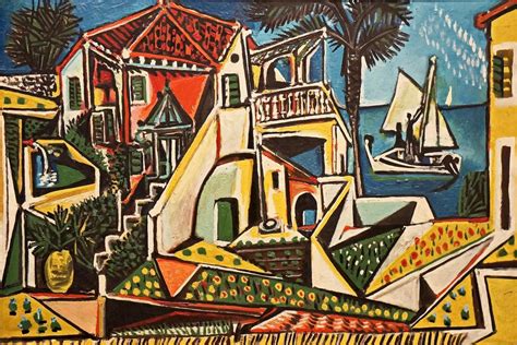 Pablo Picasso Mediterranean Landscape 1952 Canvas Gallery Etsy