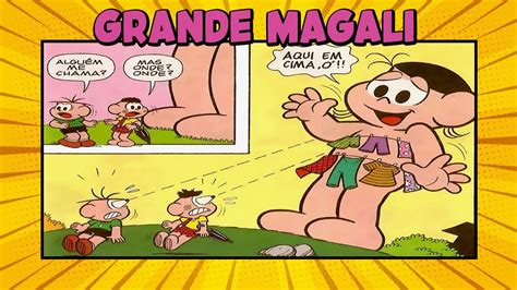 Magali virou gigante GRANDE MAGALI Quadrinhos da Mônica YouTube