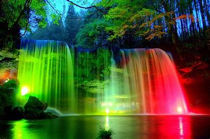 Rainbow Rainforest Wallpapers Tropical Waterfalls Cave