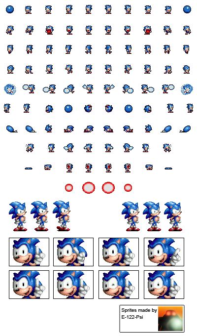 Ultimate Sonic Sprite Sheet By Sonicgoku2 On Deviantart