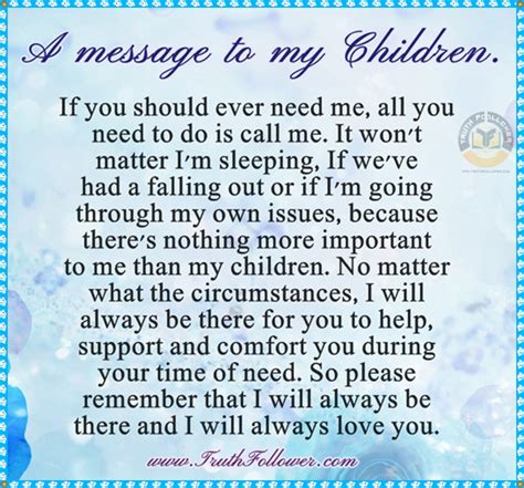 A Message To My Children