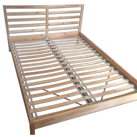 Ikea Tarva Queen Size Bed Frame W Slatted Bed Base Aptdeco