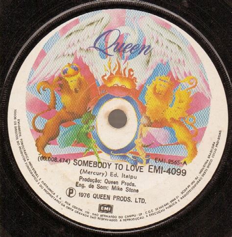 Queen Somebody To Love 1976 Vinyl Discogs