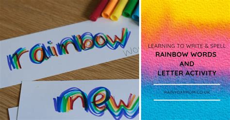 Rainbow Words Printable