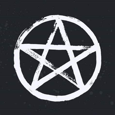 Grafika Wektorowa Ikony Ilustracje Pentagram Na Licencji Royalty Free