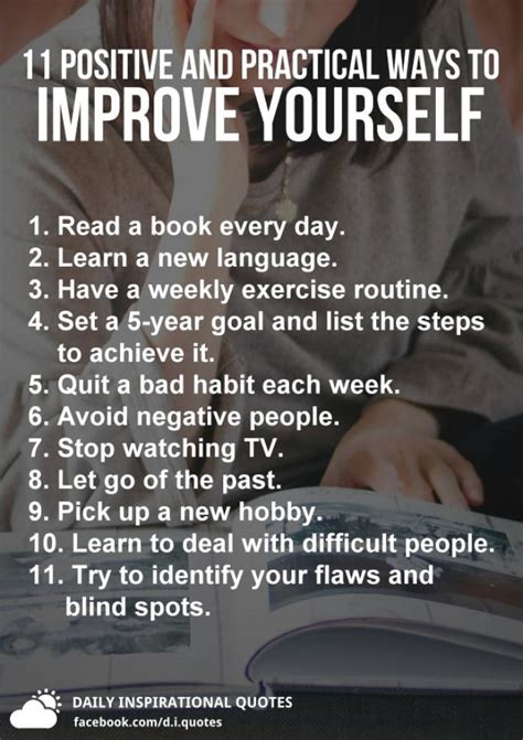 11 Positive And Practical Ways To Improve Yourself Daily