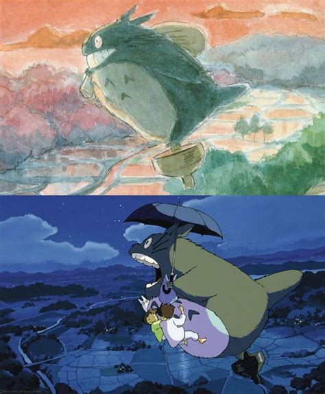 My Neighbor Totoro Concept Art By Hayao Miyazaki Studio Ghibli Movies