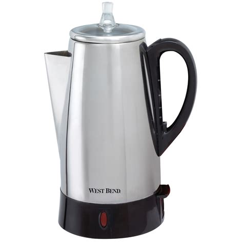 Representing simplicity and function in one, a tip for making delicious and hot cups of coffee through this unit is by. West Bend 81159711 12-cup Percolator