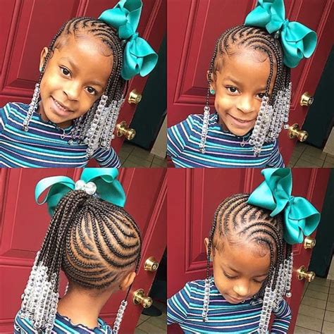 Curly hairstyles are one of the most stunning and cute hairstyles for your kid. 2020 Braided Hairstyles for Black Kids (With images ...
