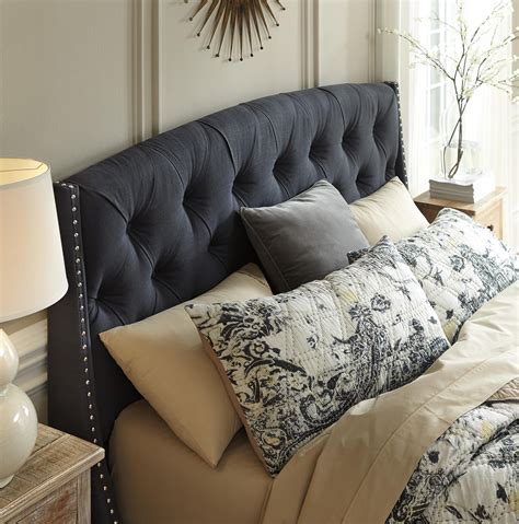 Whether you're looking for a classically elegant headboard, a chic modern option, or anything else in between, have no fear! King/California King Upholstered Headboard in Dark Gray ...