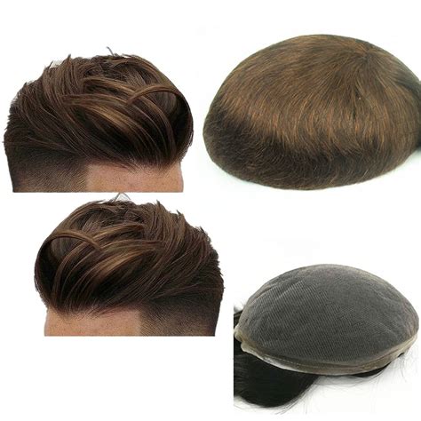 Toupee For Men Hair Pieces For Men Nlw European Human Hair Replacement