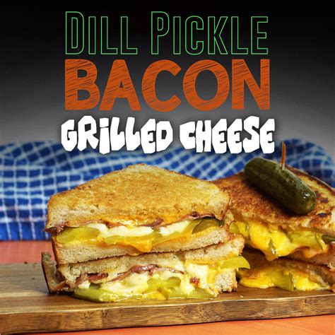 Flip and grill the other side, adding butter to the skillet as needed. Dill Pickle Bacon Grilled Cheese | Cooking Panda | Bacon ...