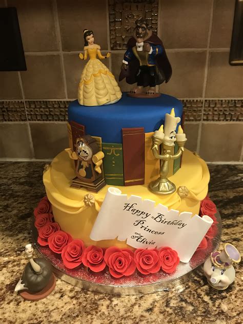 The Most Shared Beauty And The Beast Birthday Cake Of All Time Easy