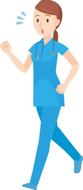 Best Nurse Running Illustrations Royalty Free Vector Graphics And Clip