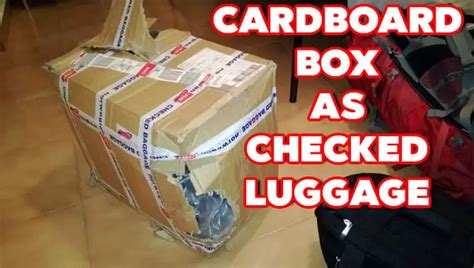 Cardboard Box As Checked Luggage Revolutionize Travel