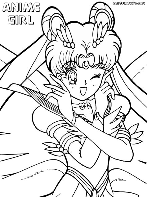 Anime Girl Coloring Pages Coloring Pages To Download And