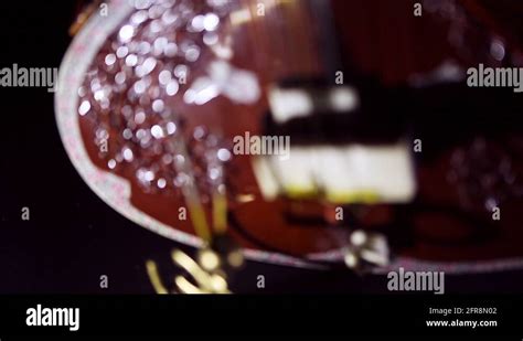 Sitar A String Traditional Indian Musical Instrument Stock Video