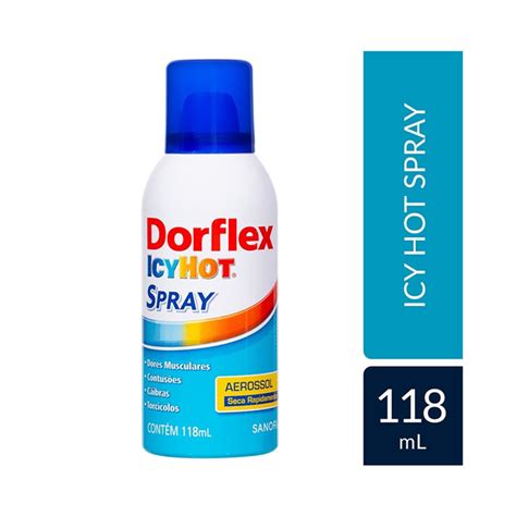 Dorflex Icyhot Frasco Spray Com 118ml De Solução De Uso Dermatológico P7891058017149 Dorflex